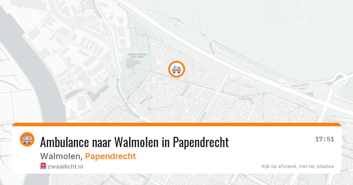 Ambulance naar Walmolen in Papendrecht — 7 aug 2026