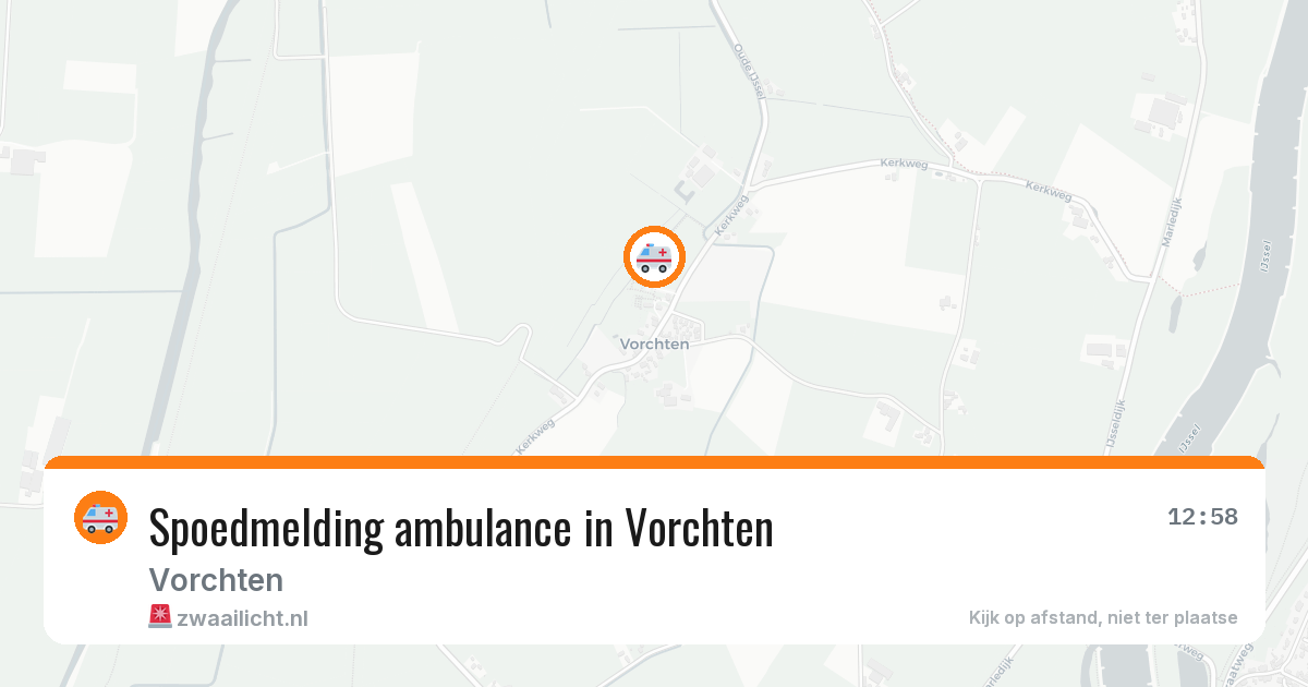Spoedmelding ambulance in Vorchten — 26 apr 2026