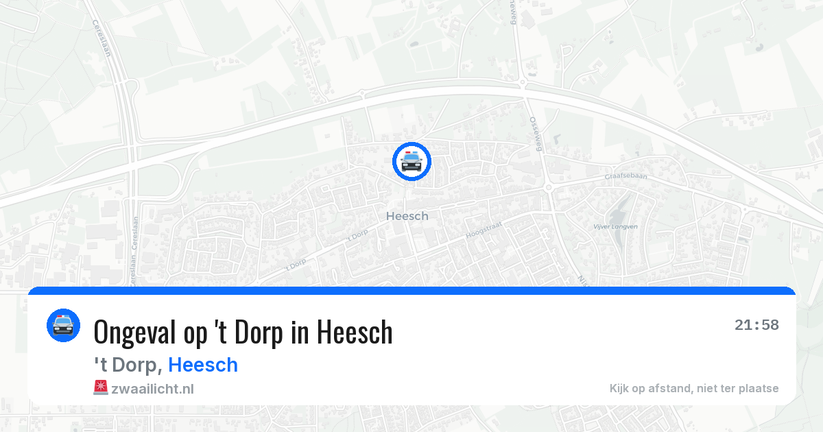 Ongeval op 't Dorp in Heesch — 16 apr 2026