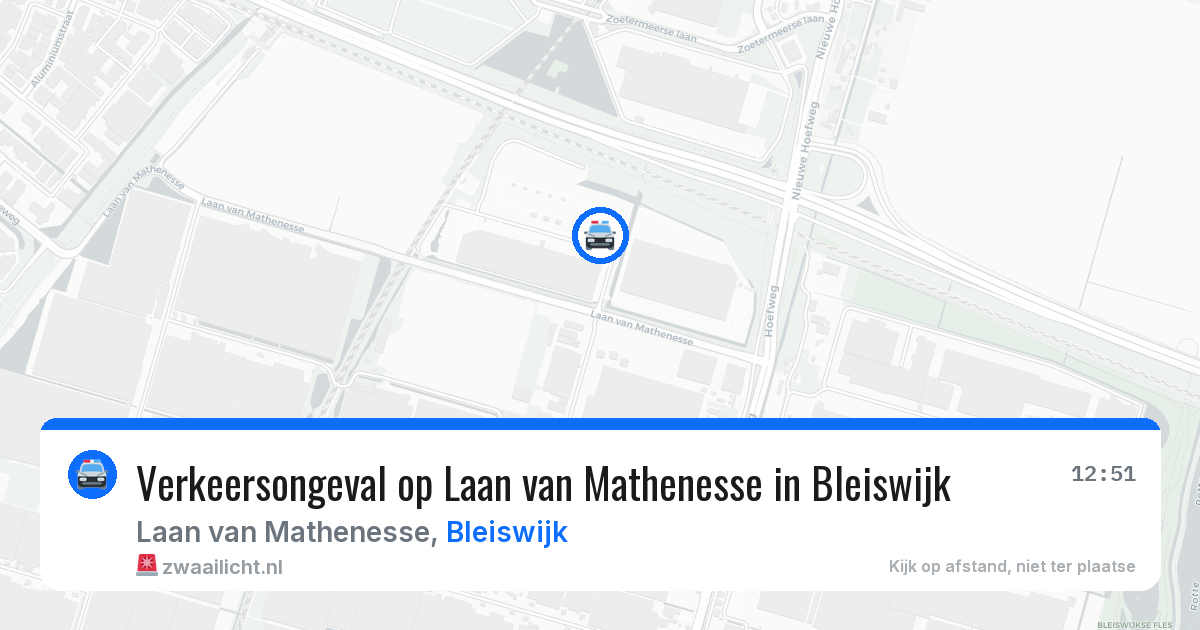Verkeersongeval op Laan van Mathenesse in Bleiswijk — 30 jul 2026