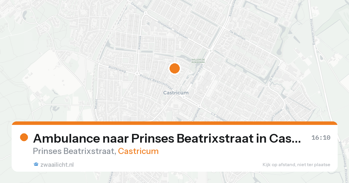 Ambulance naar Prinses Beatrixstraat in Castricum — 7 feb 2026
