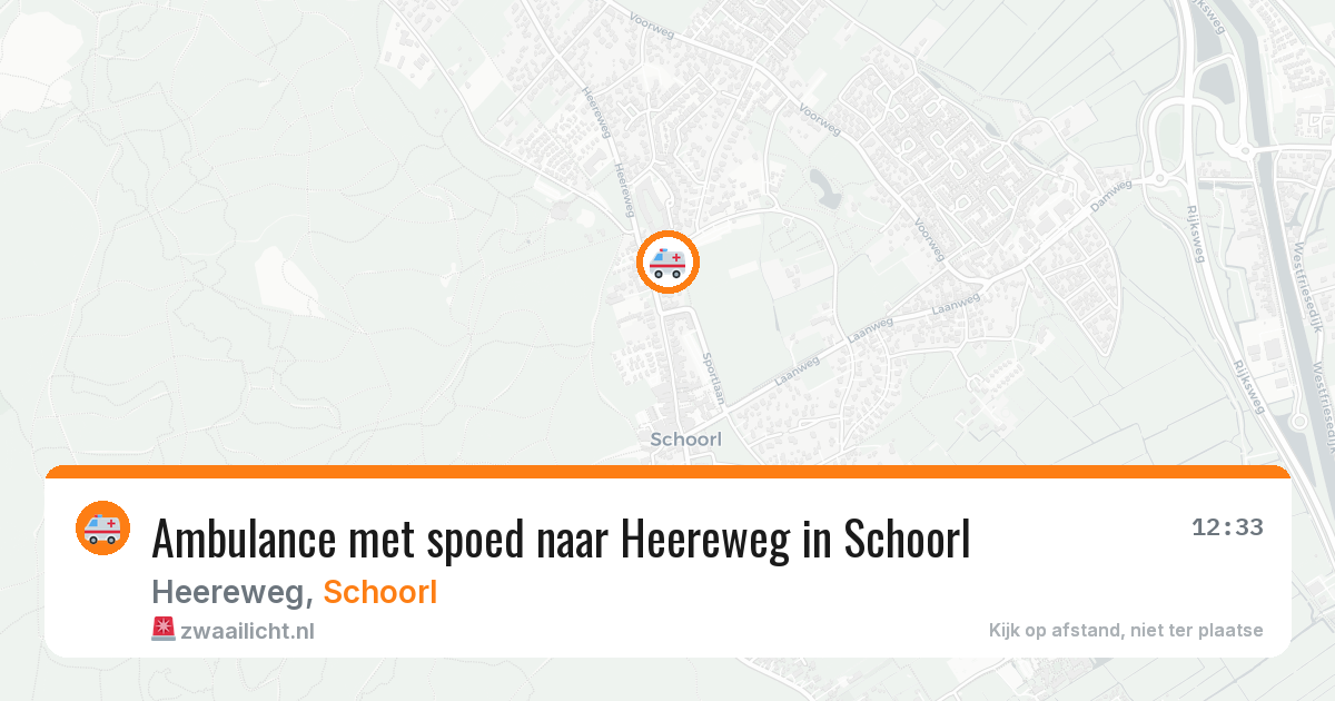 Ambulance met spoed naar Heereweg in Schoorl — 29 jan 2026