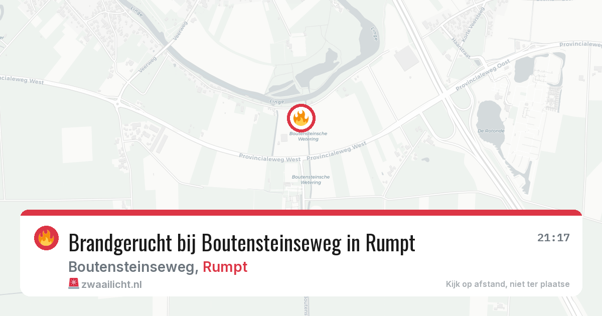 Brandgerucht bij Boutensteinseweg in Rumpt — 17 mrt 2026