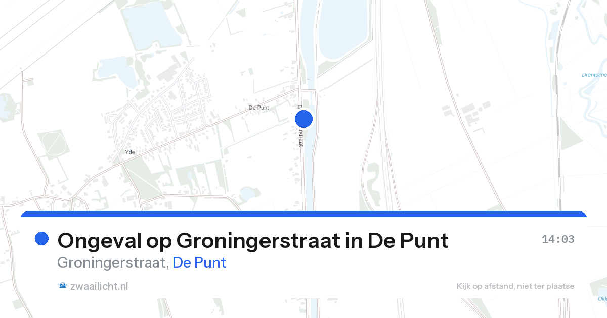 Ongeval op Groningerstraat in De Punt — 14 aug 2026