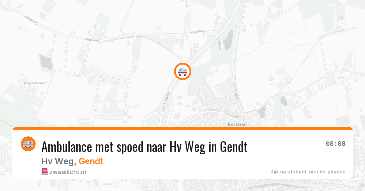 Ambulance met spoed naar Hv Weg in Gendt — 29 jan 2026