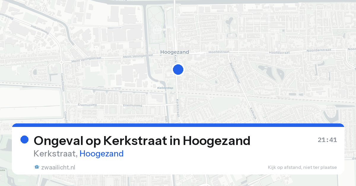 Ongeval op Kerkstraat in Hoogezand — 13 aug 2026