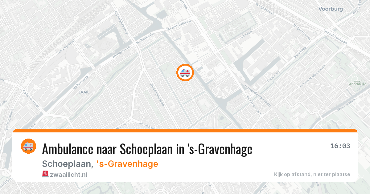 Ambulance naar Schoeplaan in 's-Gravenhage — 5 jul 2026