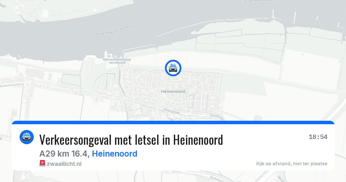 Verkeersongeval met letsel in Heinenoord — 7 jul 2026