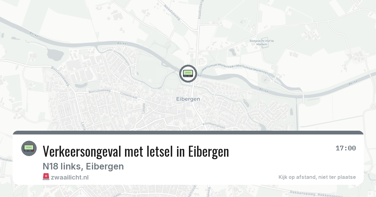 Verkeersongeval met letsel in Eibergen — 11 mei 2026