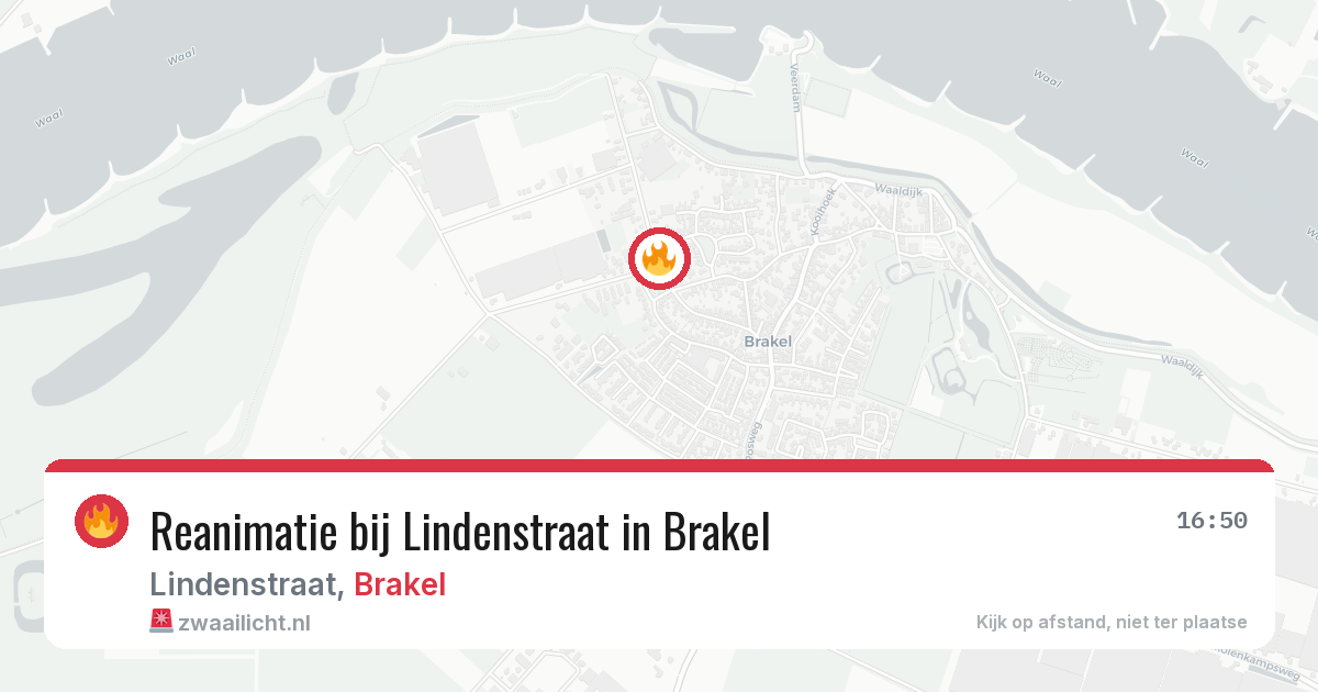 Reanimatie bij Lindenstraat in Brakel — 26 feb 2026
