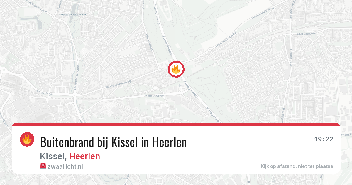 Buitenbrand bij Kissel in Heerlen — 3 jul 2026