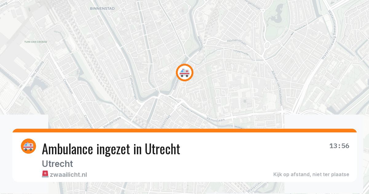 Ambulance ingezet in Utrecht — 2 aug 2026