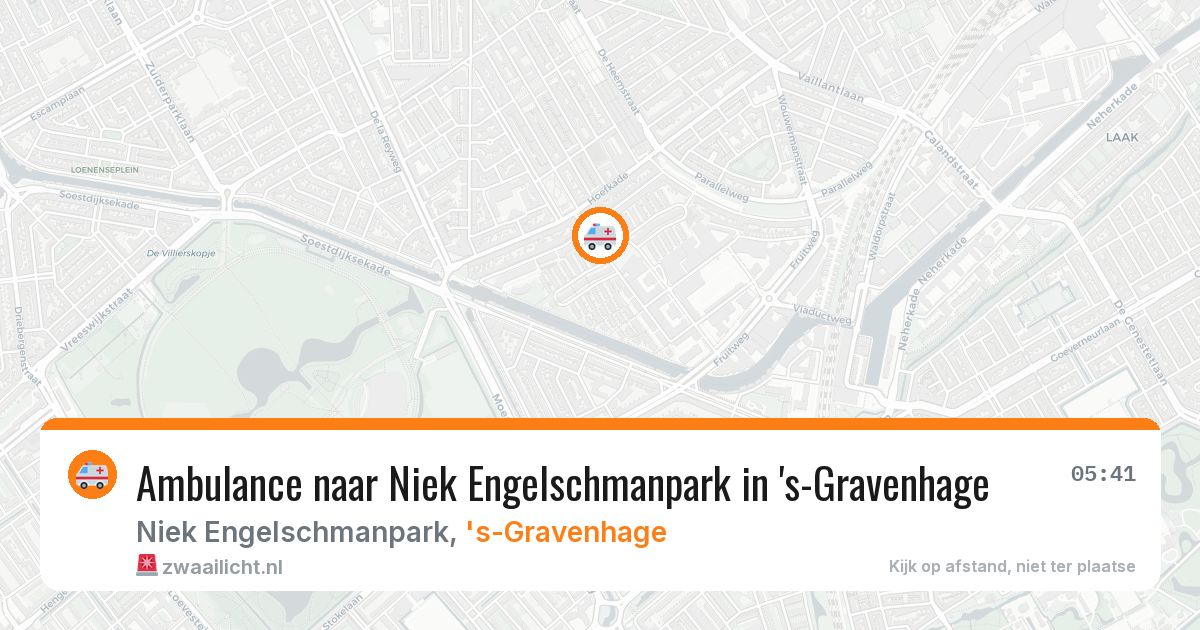 Ambulance naar Niek Engelschmanpark in 's-Gravenhage — 27 mei 2026