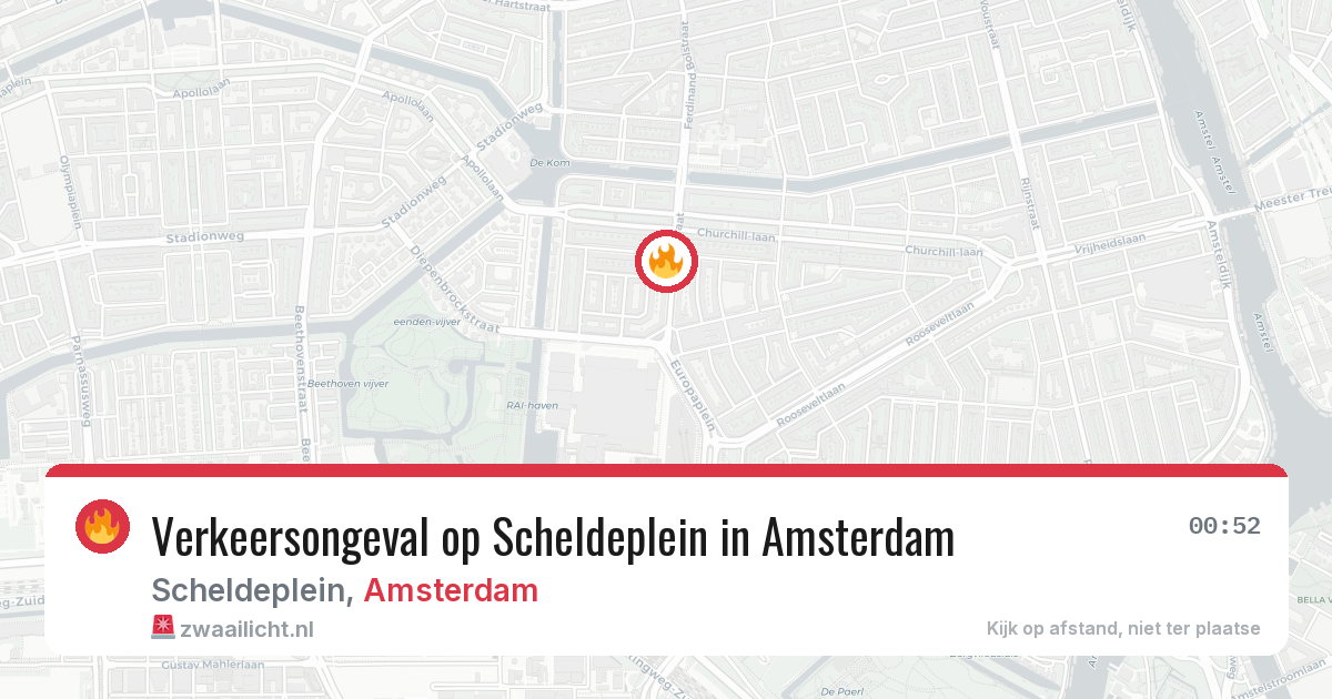 Verkeersongeval op Scheldeplein in Amsterdam — 24 apr 2026