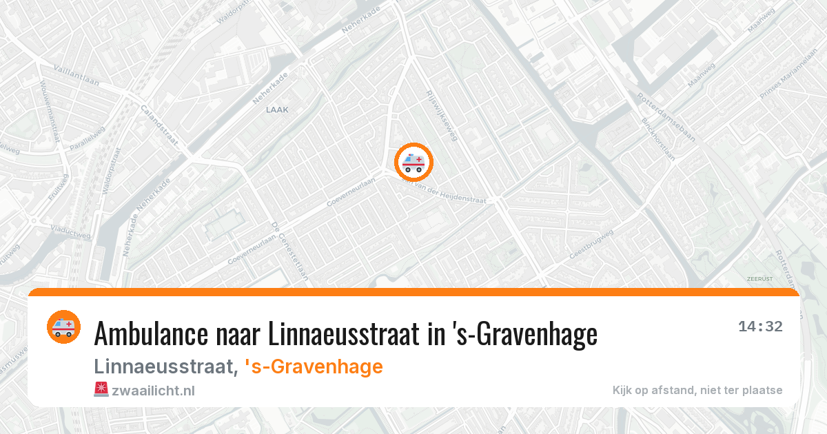 Ambulance naar Linnaeusstraat in 's-Gravenhage — 23 mrt 2026