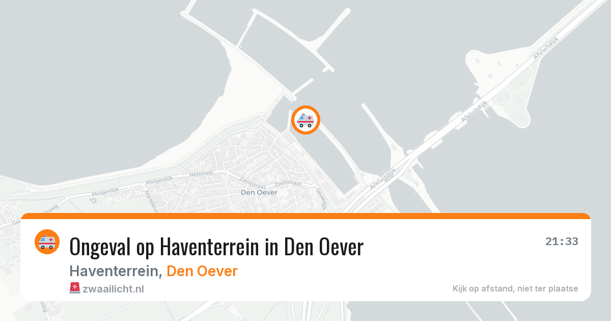 Ongeval op Haventerrein in Den Oever — 14 apr 2026