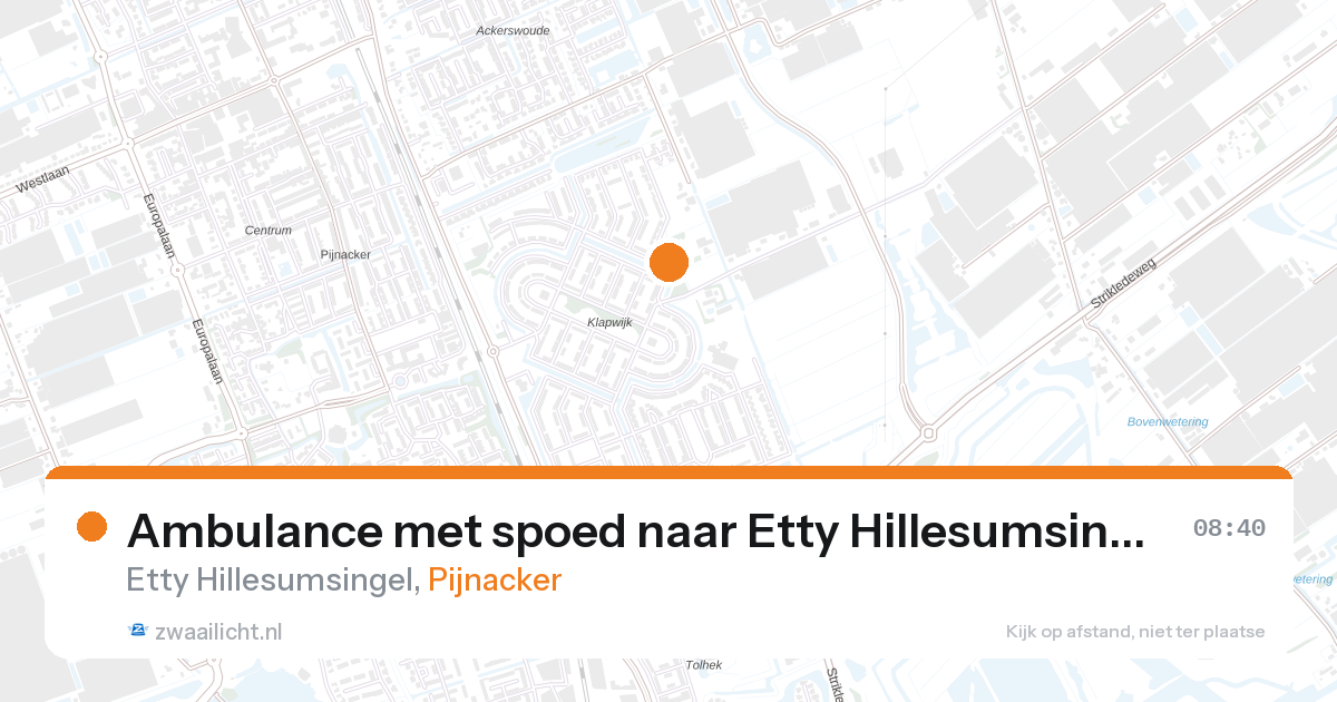 Ambulance met spoed naar Etty Hillesumsingel in Pijnacker — 6 mrt 2026
