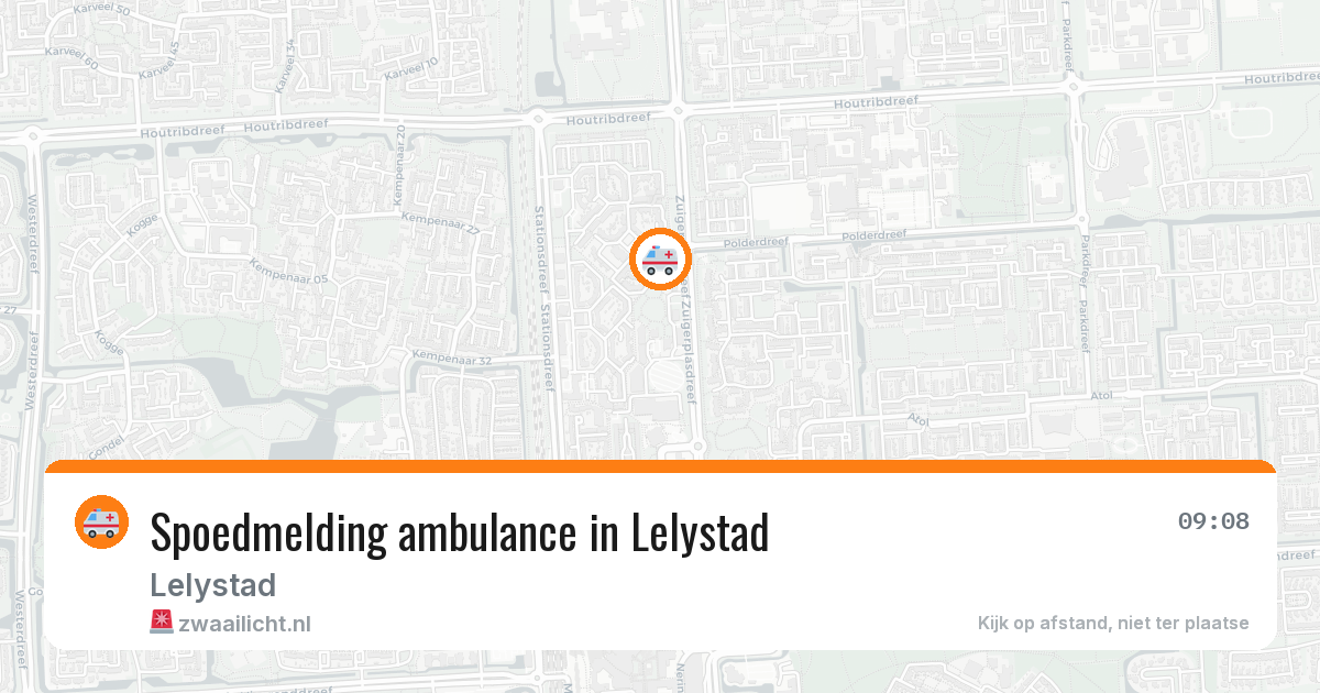 Spoedmelding ambulance in Lelystad — 5 mei 2026