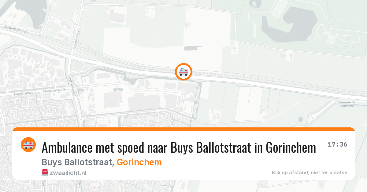 Ambulance met spoed naar Buys Ballotstraat in Gorinchem — 29 jan 2026