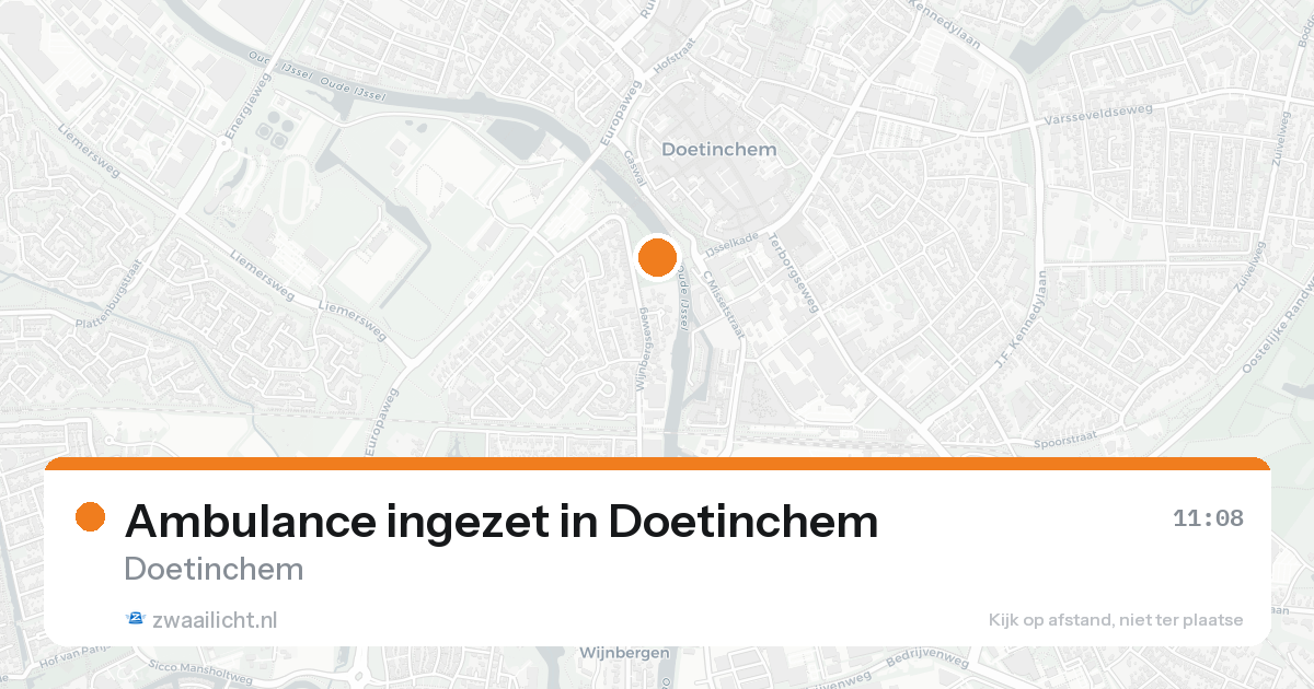 Ambulance ingezet in Doetinchem — 19 aug 2026