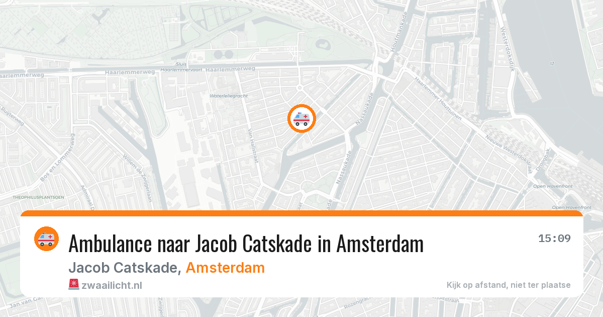Ambulance naar Jacob Catskade in Amsterdam — 24 jun 2026