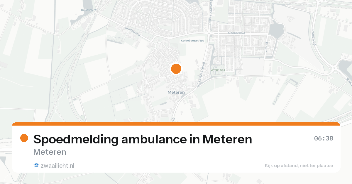Spoedmelding ambulance in Meteren — 31 jan 2026