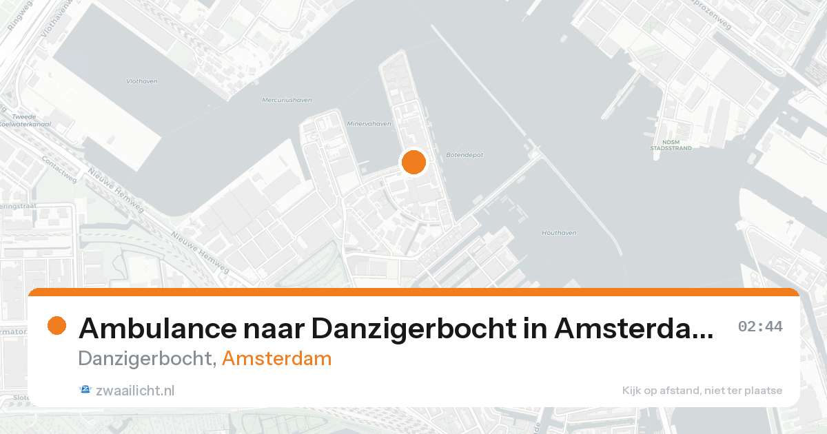 Ambulance naar Danzigerbocht in Amsterdam — 16 aug 2026