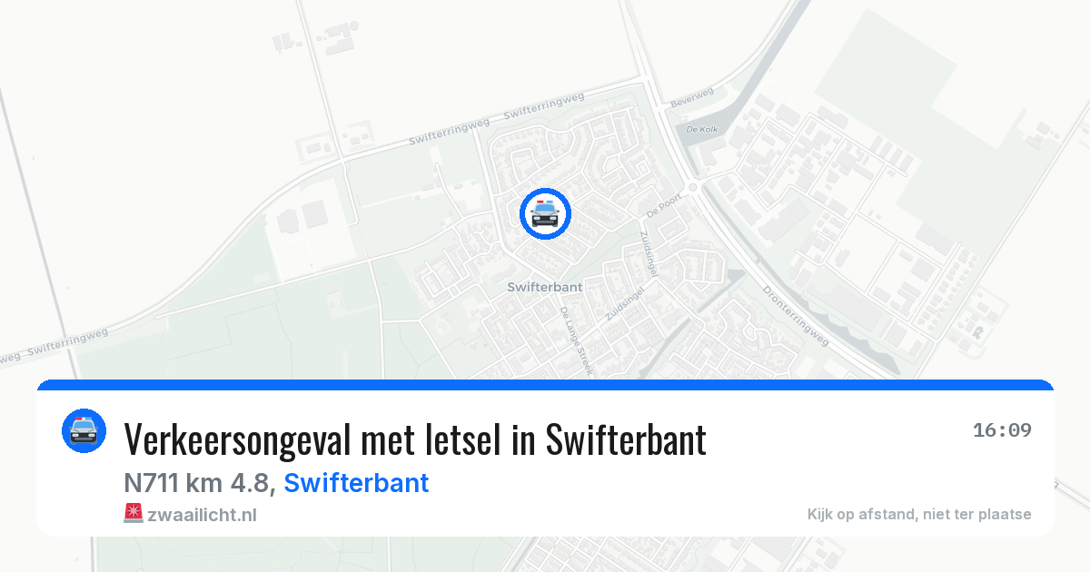 Verkeersongeval met letsel in Swifterbant — 3 jun 2026