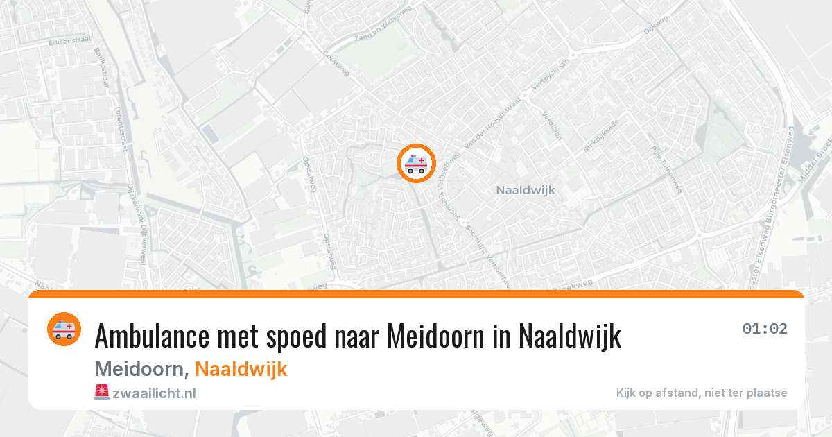 Ambulance met spoed naar Meidoorn in Naaldwijk — 26 mei 2026