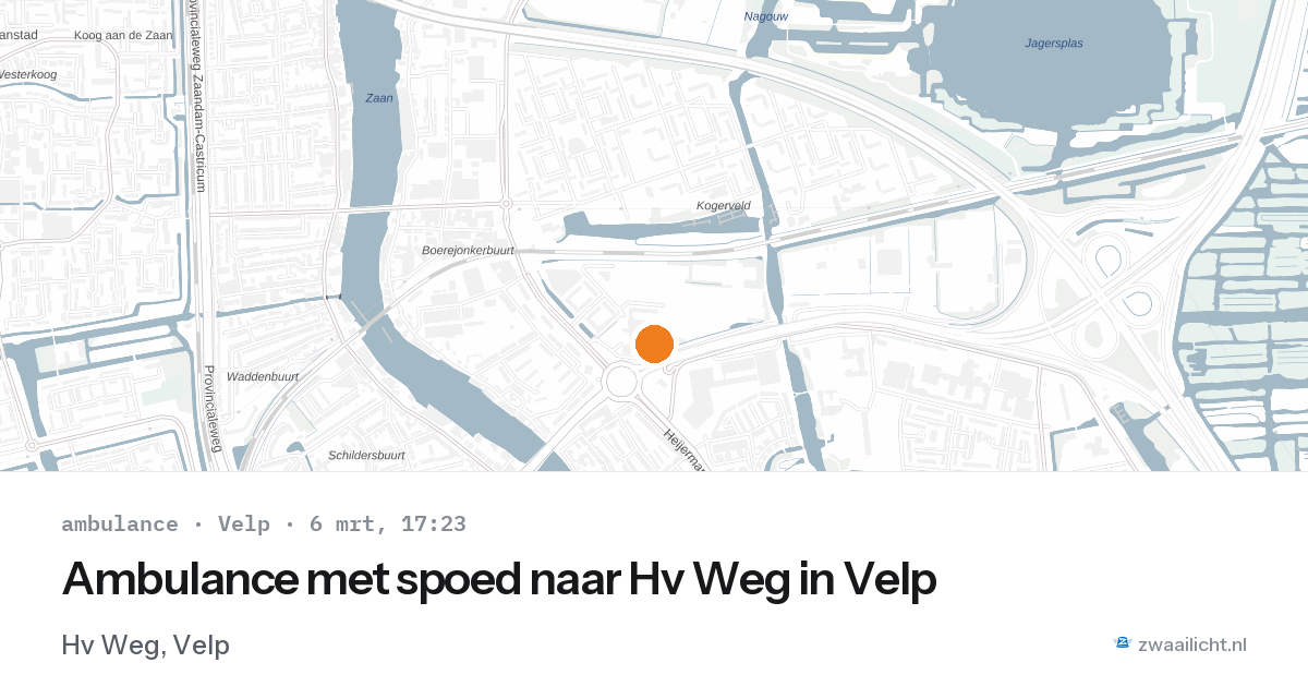 Ambulance met spoed naar Hv Weg in Velp — 6 mrt 2026