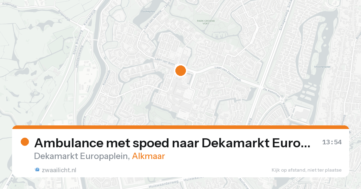Ambulance met spoed naar Dekamarkt Europaplein in Alkmaar — 7 feb 2026