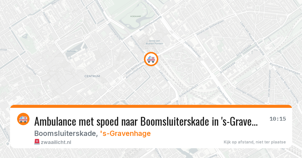 Ambulance met spoed naar Boomsluiterskade in 's-Gravenhage — 21 jan 2026
