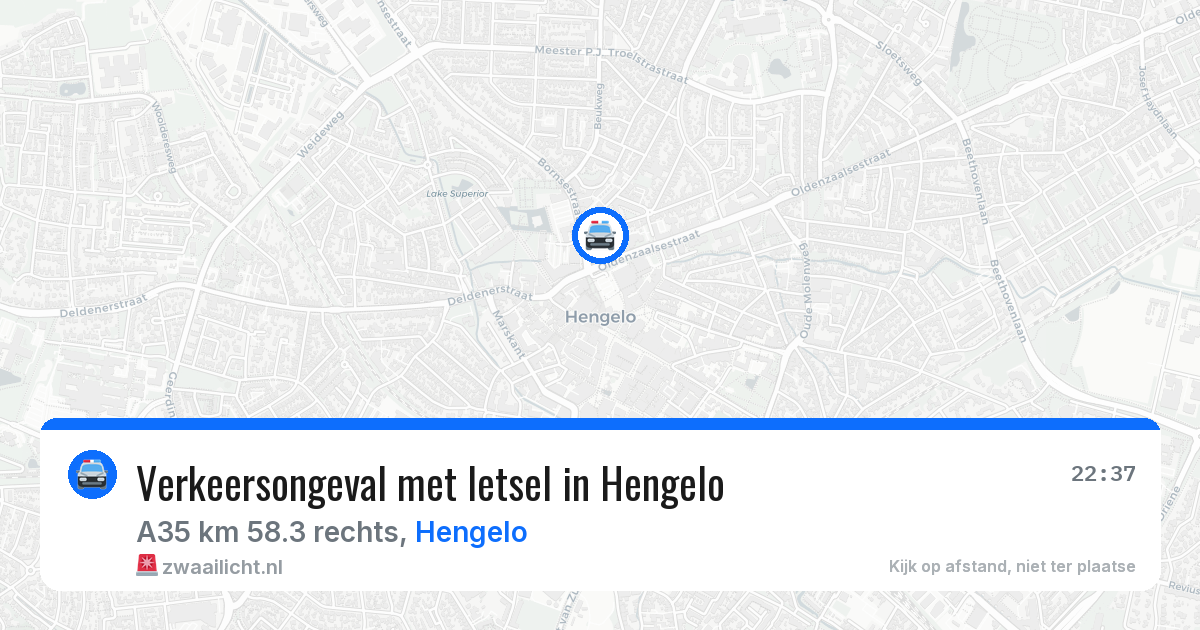 Verkeersongeval met letsel in Hengelo — 19 jun 2026