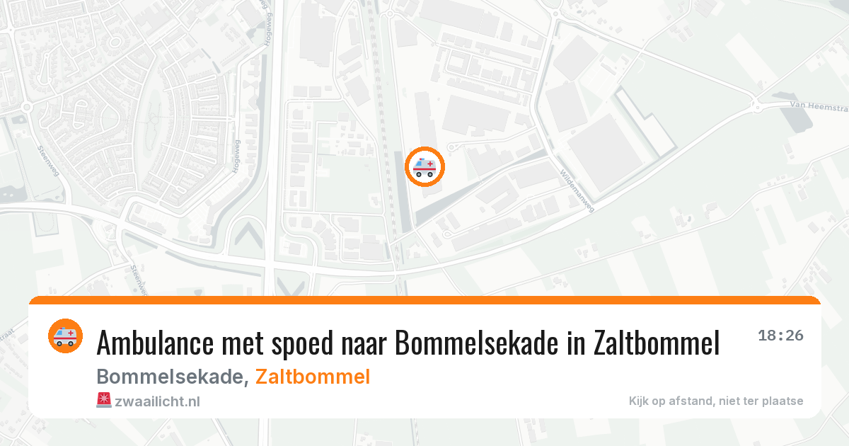 Ambulance met spoed naar Bommelsekade in Zaltbommel — 21 mei 2026