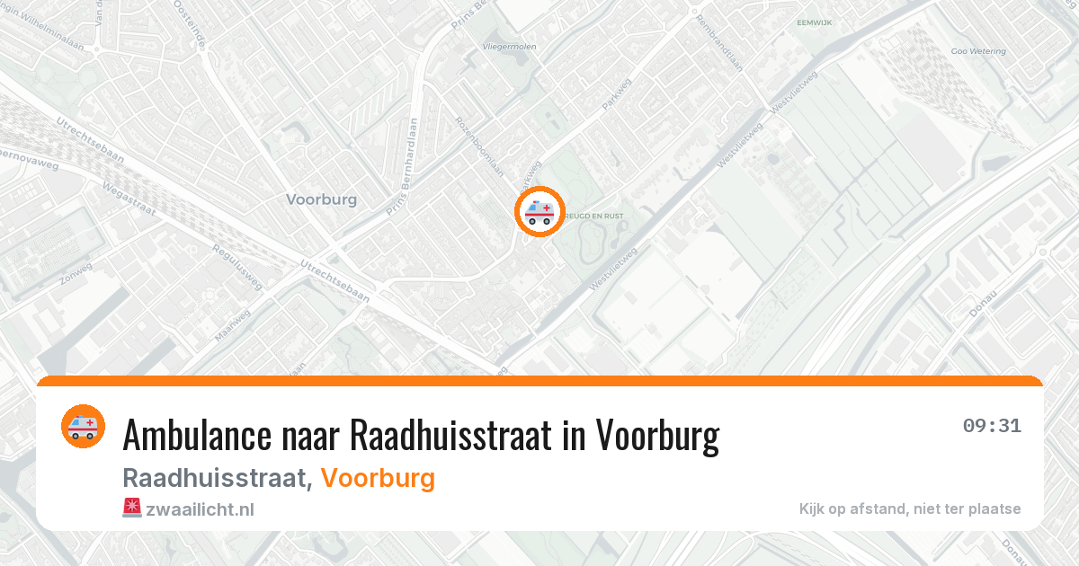 Ambulance naar Raadhuisstraat in Voorburg — 28 apr 2026