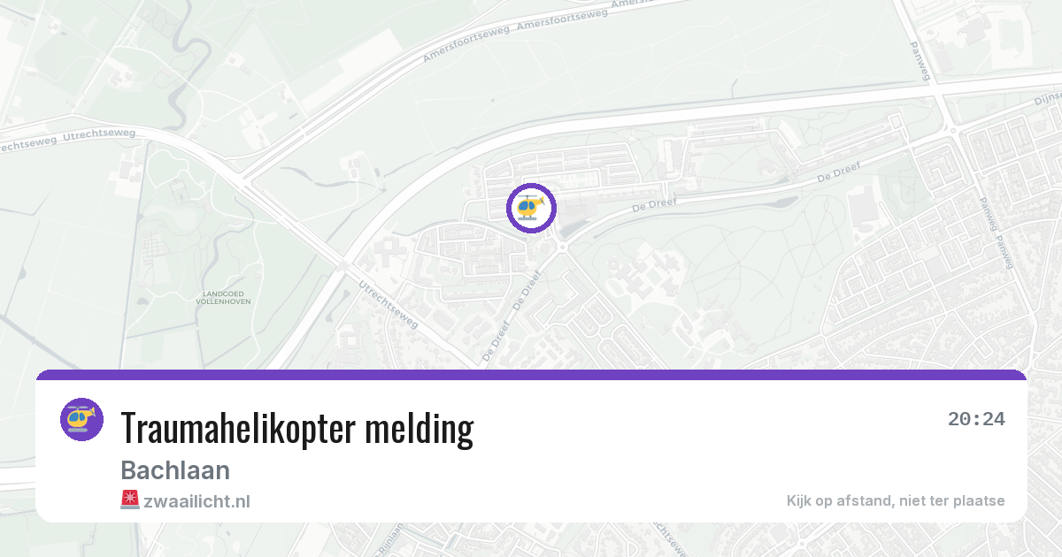 Traumahelikopter melding — 24 jun 2026