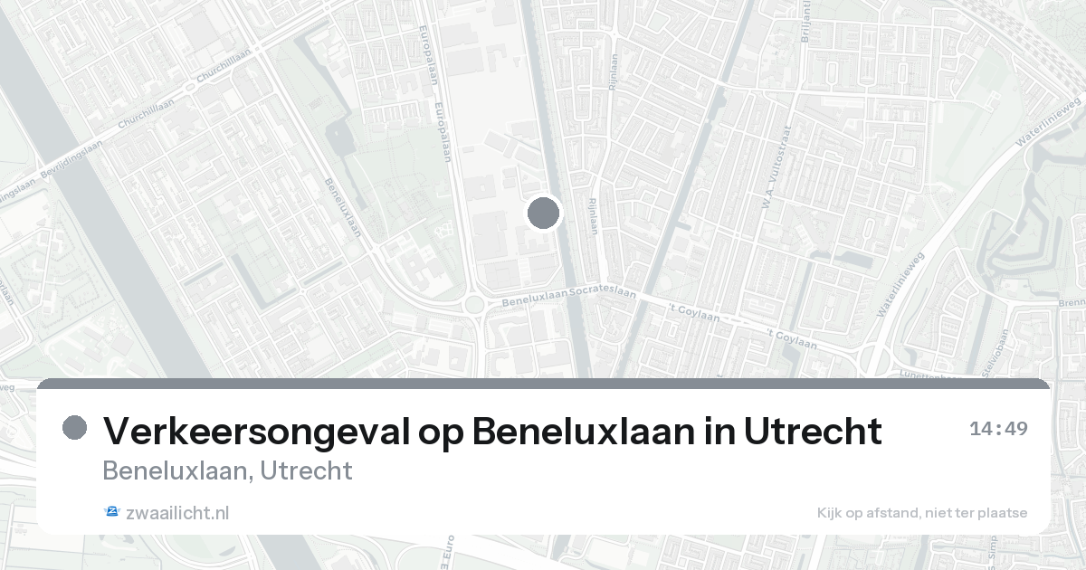 Verkeersongeval op Beneluxlaan in Utrecht — 30 jan 2026
