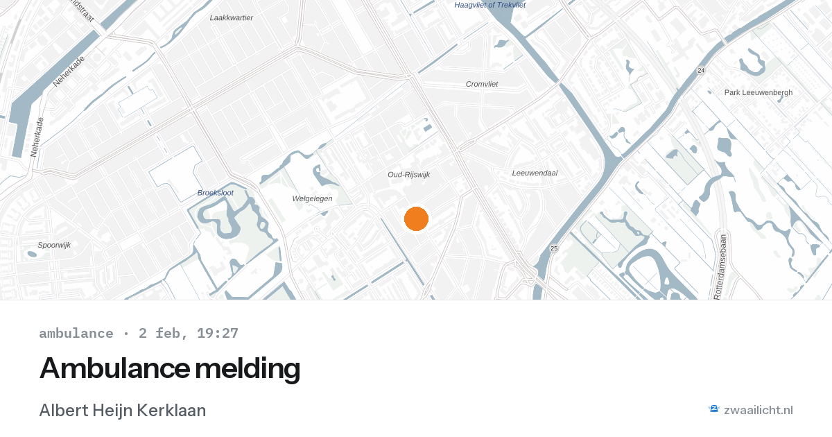 Ambulance melding — 2 feb 2026