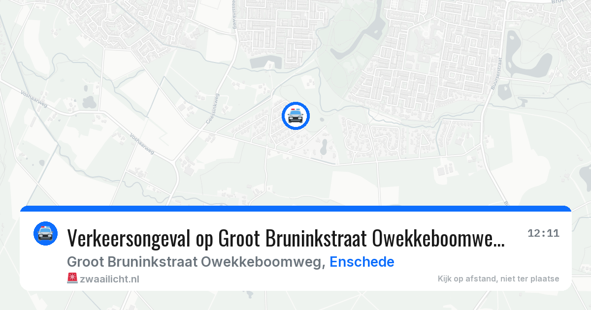 Verkeersongeval op Groot Bruninkstraat Owekkeboomweg in Enschede — 20 jun 2026