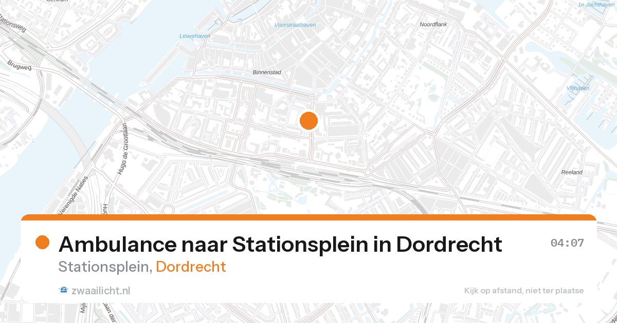 Ambulance naar Stationsplein in Dordrecht — 7 feb 2026