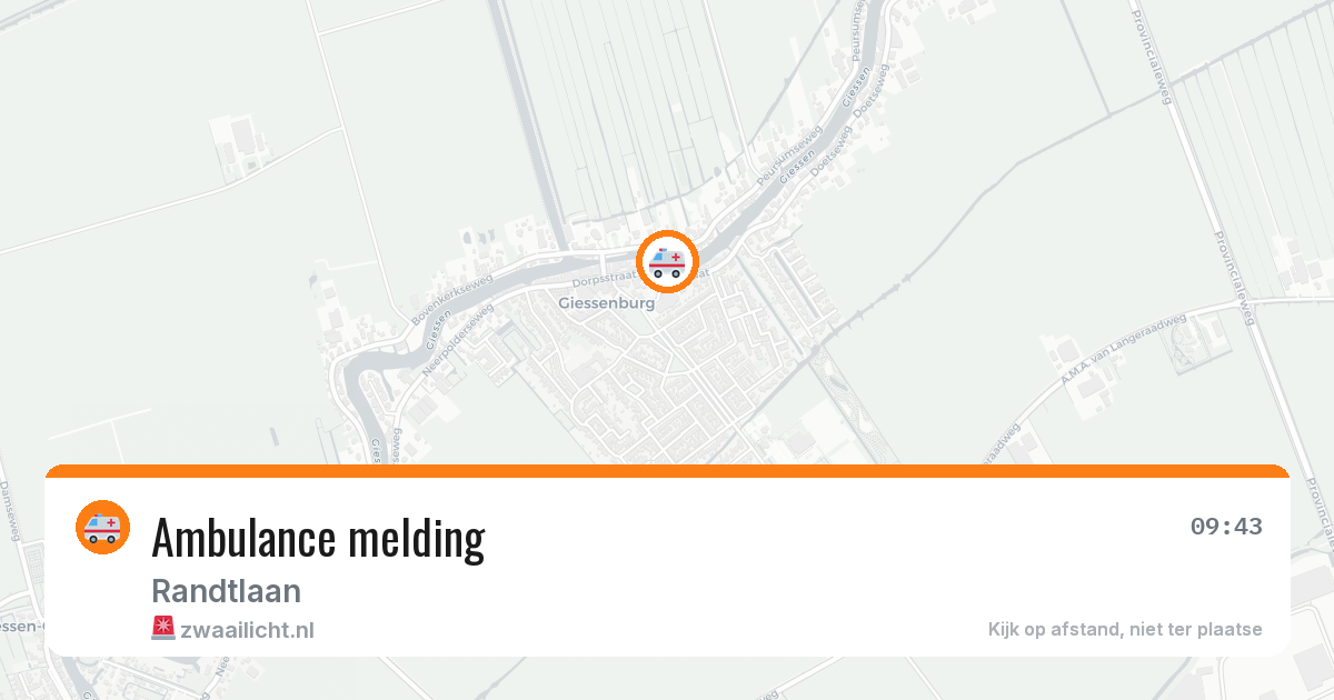 Ambulance melding — 20 jun 2026