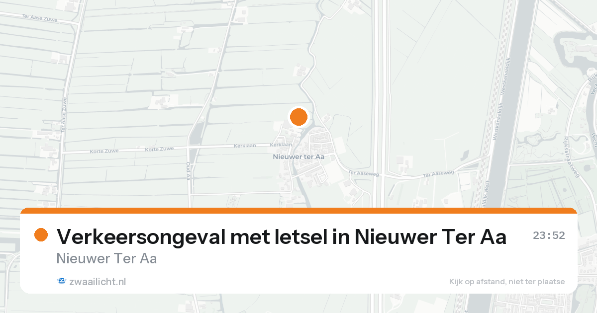 Verkeersongeval met letsel in Nieuwer Ter Aa — 30 jan 2026