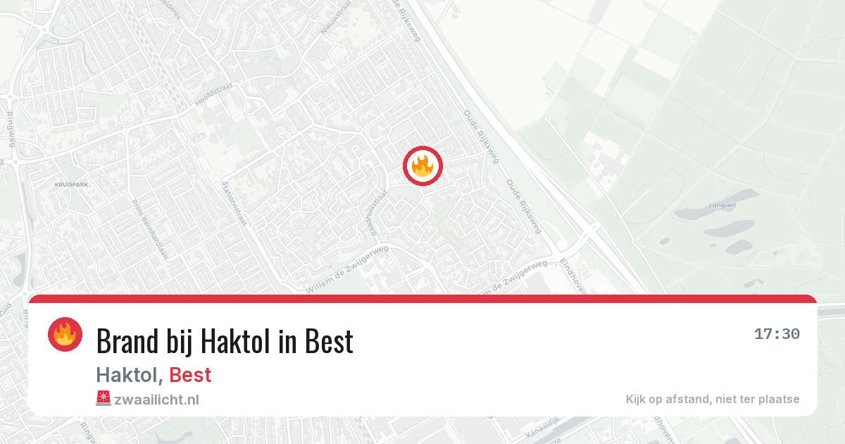 Brand bij Haktol in Best — 28 jun 2026