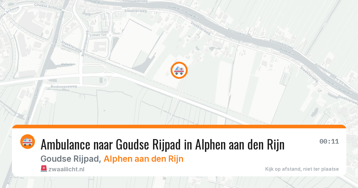 Ambulance naar Goudse Rijpad in Alphen aan den Rijn — 26 mei 2026