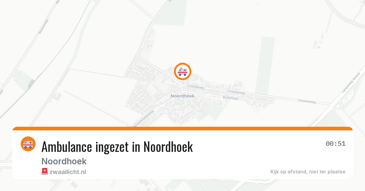 Ambulance ingezet in Noordhoek — 19 mrt 2026