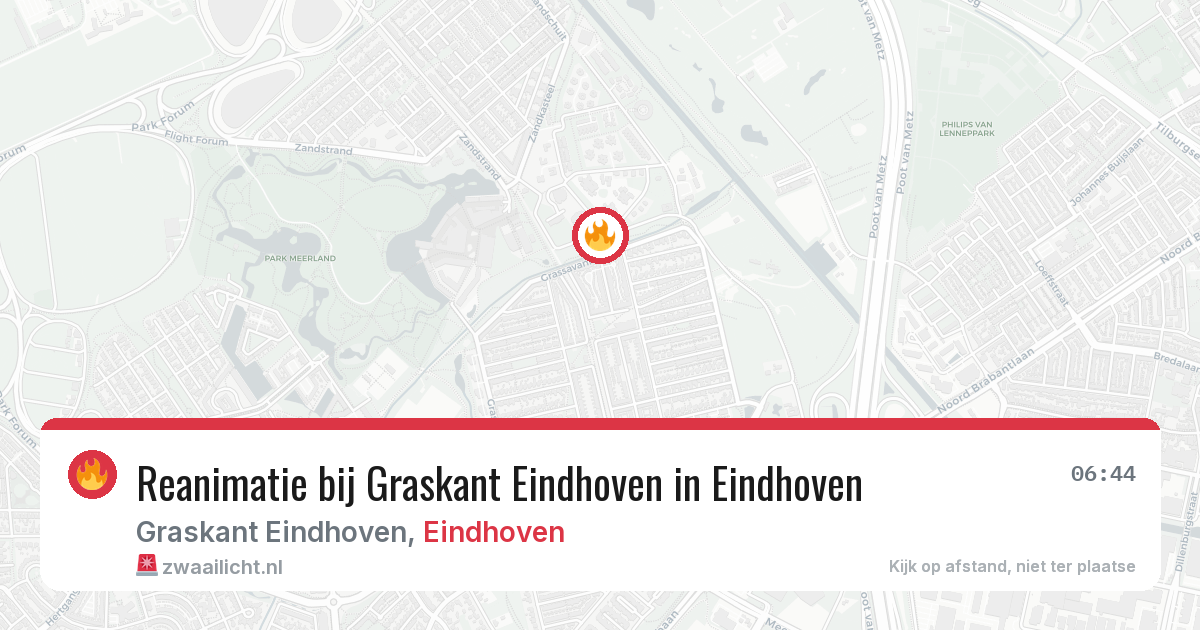 Reanimatie bij Graskant Eindhoven in Eindhoven — 23 jan 2026