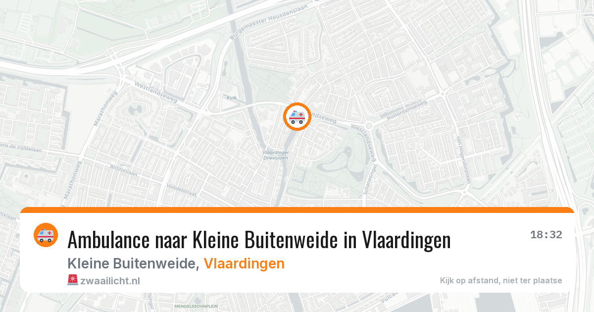 Ambulance naar Kleine Buitenweide in Vlaardingen — 3 mei 2026