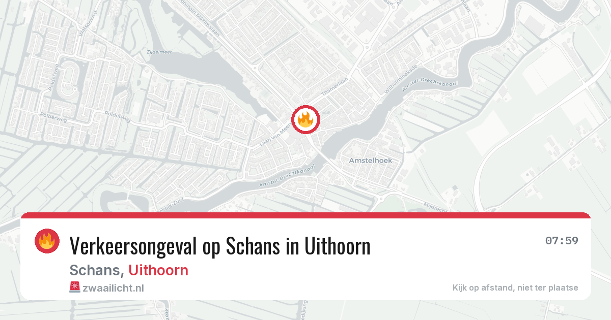 Verkeersongeval op Schans in Uithoorn — 8 mei 2026
