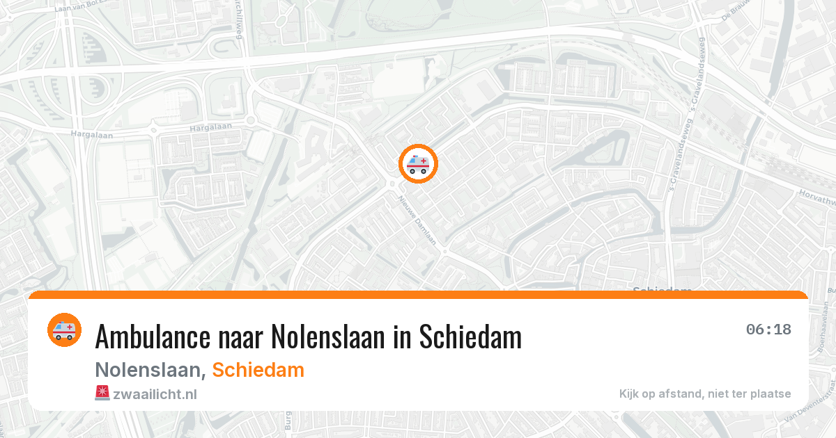 Ambulance naar Nolenslaan in Schiedam — 5 aug 2026