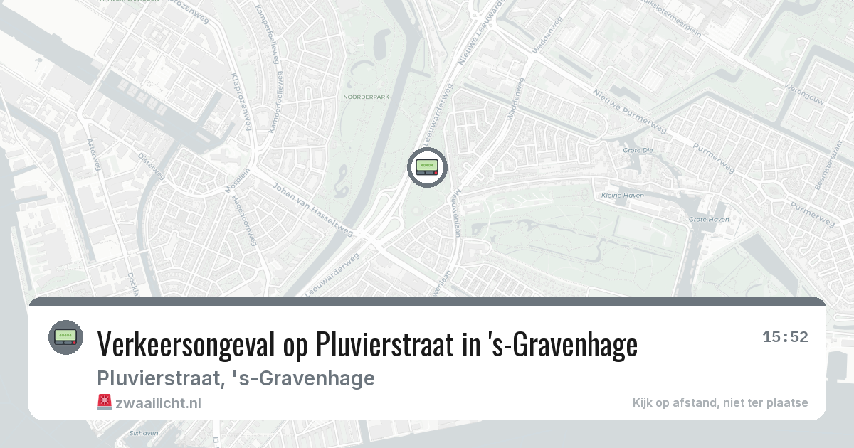 Verkeersongeval op Pluvierstraat in 's-Gravenhage — 5 mrt 2026